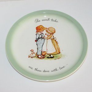 Holly Hobbie 1972 Vintage Collector Plate 10 1/4" Seventies Great Gift